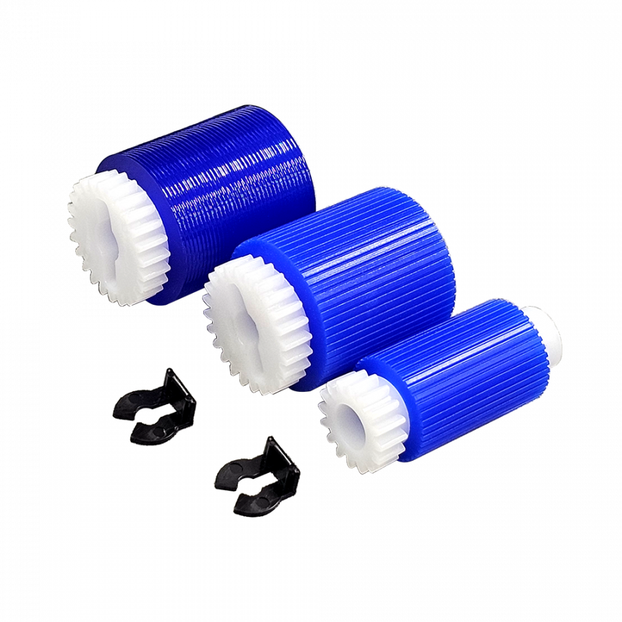 Cassette feed roller set