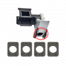 Sponge on the toner inlet side of the developer