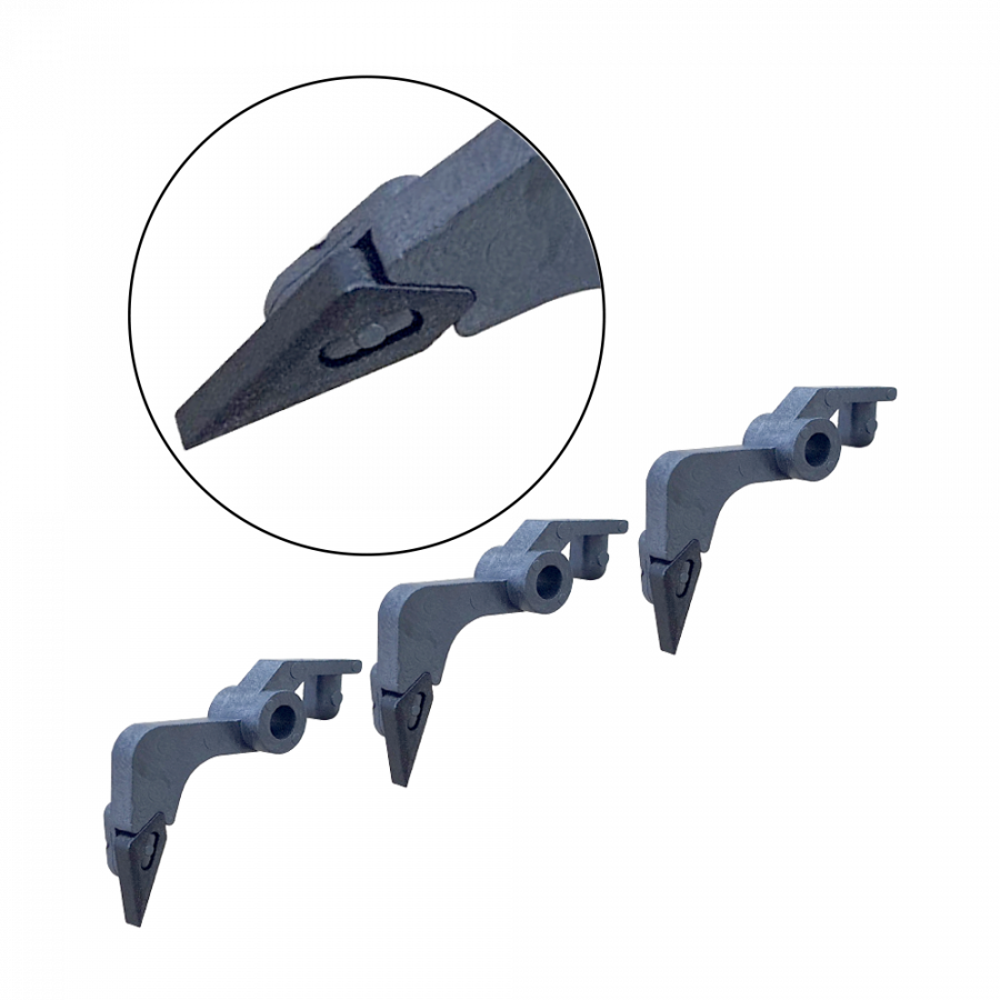 Fixture press roller finger