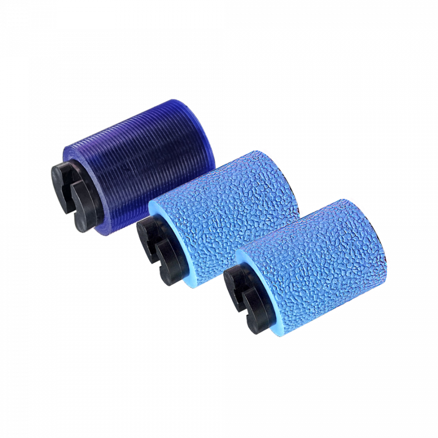 Embossing cassette feed roller