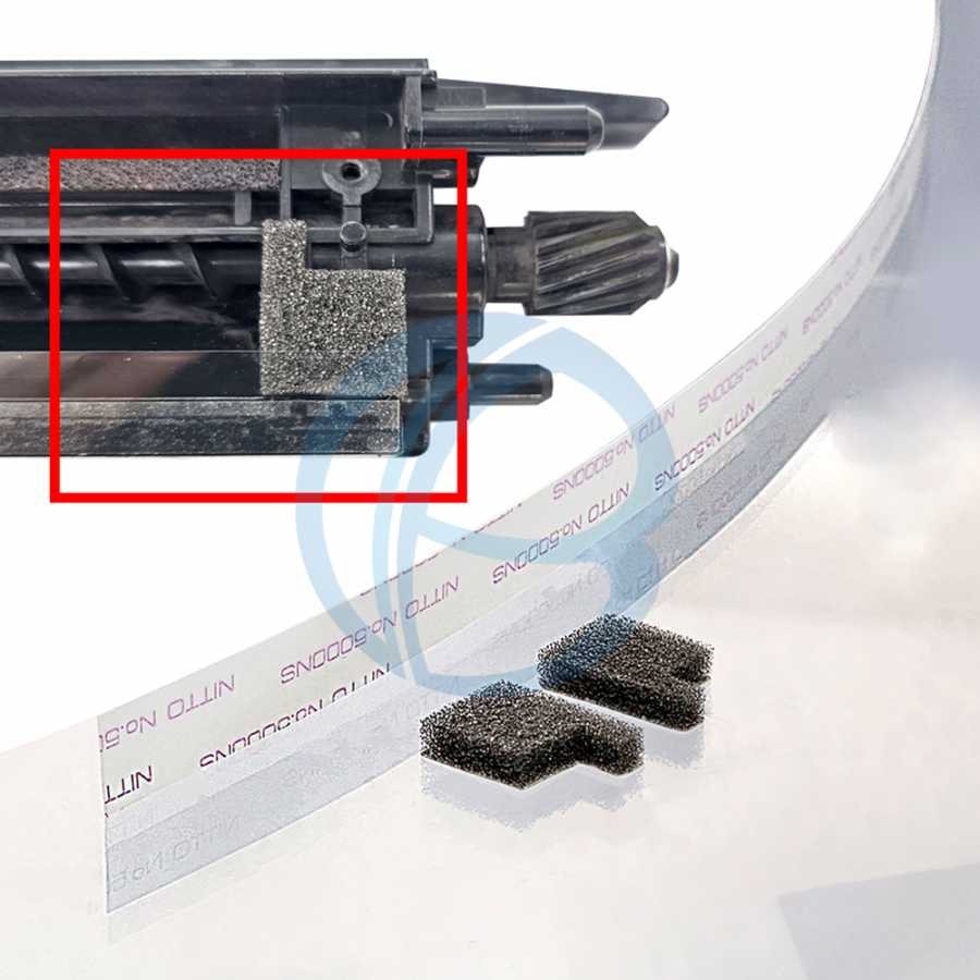 Transfer belt braid film/sponge